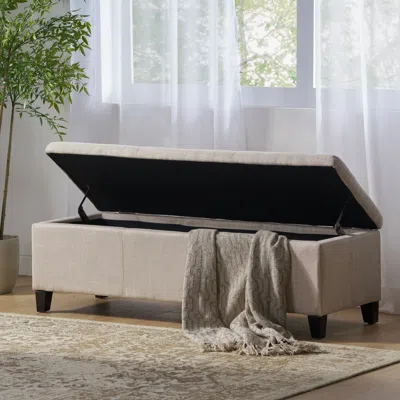 Streamdale Furniture Streamdale Contemporary Storage Ottoman With Upholstered Comfort
