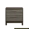 Streamdale Furniture Streamdale Contemporary Styling 1 Piece Nightstand Of 2x Drawers W Bar Pulls