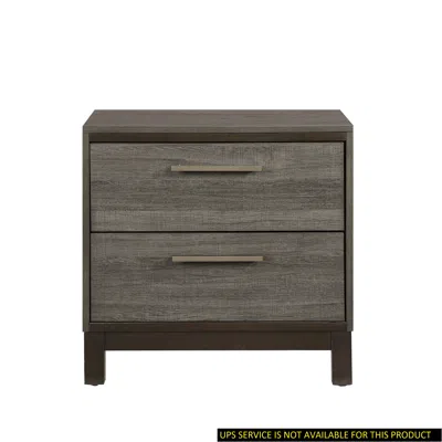 Streamdale Furniture Streamdale Contemporary Styling 1 Piece Nightstand Of 2x Drawers W Bar Pulls