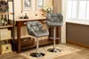 Streamdale Furniture Streamdale Contemporary Tufted Adjustable Height Hidraulic Bar Stools