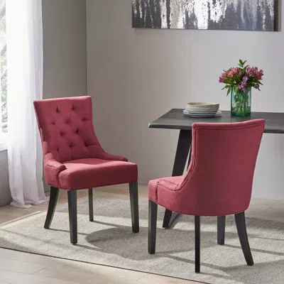 Streamdale Furniture Streamdale Contemporary Tufted Dining Chair With Tapered Legs