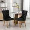 Streamdale Furniture Streamdale Contemporary Velvet Dining Chair Set Of 2
