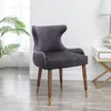 Streamdale Furniture Streamdale Contemporary Velvet Upholstered Nailhead Trim Accent Chair