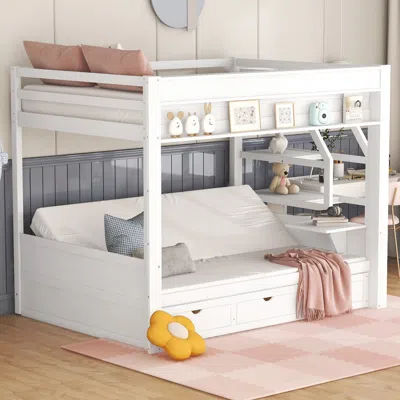 Streamdale Furniture Streamdale Convertible Bunk Bed With Storage