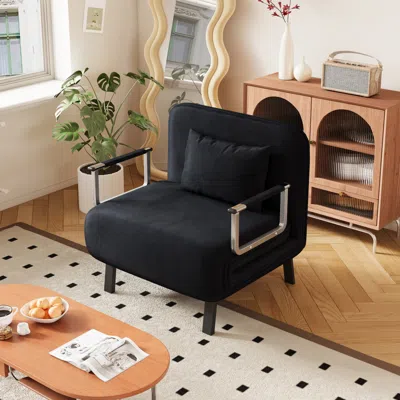 Streamdale Furniture Streamdale Convertible Chair Bed With Adjustable Backrest & Pillow