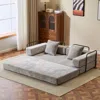 Streamdale Furniture Streamdale Convertible Floor Sofa Bed With Pillow & Armrest - Light Grey
