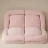 Streamdale Furniture Streamdale Convertible Fold-out Double Sofa Bed, Pink