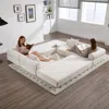 Streamdale Furniture Streamdale Convertible Folding Sofa Bed With Pillow Back Handrail And Memory Foam Mattress