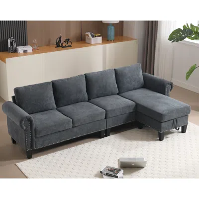 Streamdale Furniture Streamdale Convertible Sectional Sofa With Storage