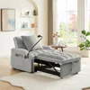 Streamdale Furniture Streamdale Convertible Sleeper Chair Bed - Grey