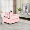 Streamdale Furniture Streamdale Convertible Sleeper Chair Sofa Bed (pink)