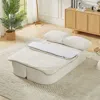 Streamdale Furniture Streamdale Convertible Sleeper Sofa Bed Futon Couch In White