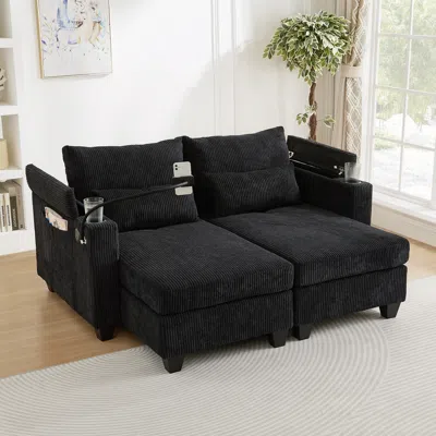 Streamdale Furniture Streamdale Convertible Sleeper Sofa With Usb & Storage