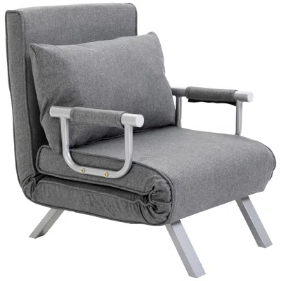 Streamdale Furniture Streamdale Convertible Sofa Bed Sleeper Lounger, Light Grey