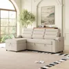 Streamdale Furniture Streamdale Convertible Sofa Bed With Storage, Recliner, And Cup Holder