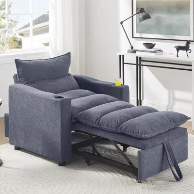 Streamdale Furniture Streamdale Convertible Sofa Chair Bed - Grey