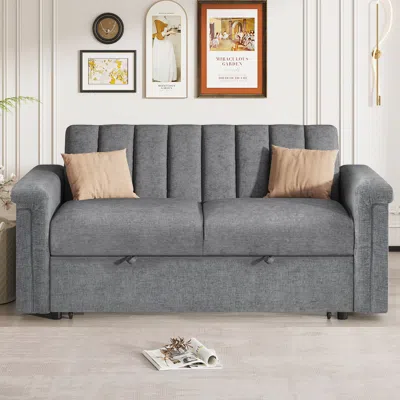Streamdale Furniture Streamdale Convertible Soft Cushion Sofa Pull Bed, For Two People To Sit On