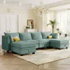 Streamdale Furniture Streamdale Convertible U-shape Sectional Sofa With Storage Seat