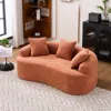 Streamdale Furniture Streamdale Coral Chenille Loveseat: Compact, No Assembly, 65", 3 Pillows