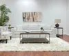 Streamdale Furniture Streamdale Corbeta 3-piece Contemporary Coffee & Chairside Table Set In Aged Graphite