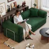 Streamdale Furniture Streamdale Corduroy Compression Sofa Bed With Pillow Back Support - Green