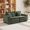 Streamdale Furniture Streamdale Corduroy Couch With Detachable Cushions & 2 Pillows