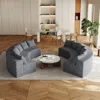Streamdale Furniture Streamdale Corduroy Curved Sectional Sofa With 12 Pillows (6 Modules)