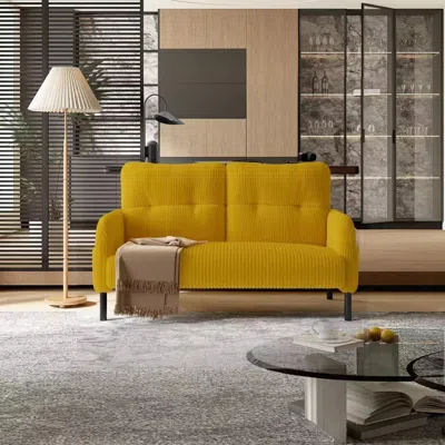Streamdale Furniture Streamdale Corduroy Double Sofa - Living Room/bedroom