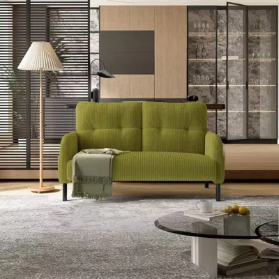 Streamdale Furniture Streamdale Corduroy Double Sofa - Living Room/bedroom