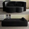 Streamdale Furniture Streamdale Corduroy Foam Sleeper Sofa Bed With Pillows - Black