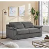 Streamdale Furniture Streamdale Corduroy Loveseat Sofa With Pillow Top Arms & 2 Accent Pillows