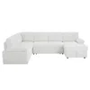 Streamdale Furniture Streamdale Corduroy Modular Sleeper Sofa For Home & Office