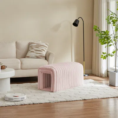 Streamdale Furniture Streamdale Corduroy Ottoman With Storage And Footrest A Cat's Hideaway