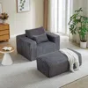 Streamdale Furniture Streamdale Corduroy Sponge Sofa Lounge Chair, No Assembly