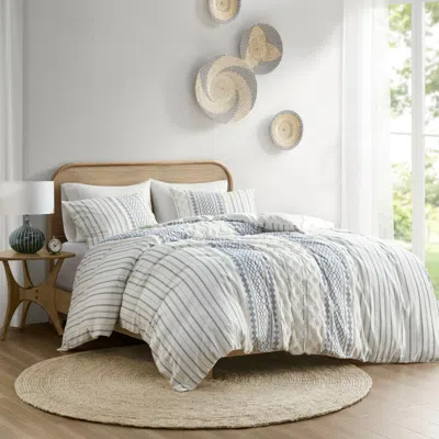Streamdale Furniture Streamdale Cotton Printed Duvet Cover Set With Chenille