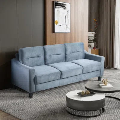 Streamdale Furniture Streamdale Couch Comfortable Sectional Couches And Sofas For Living Room In Blue