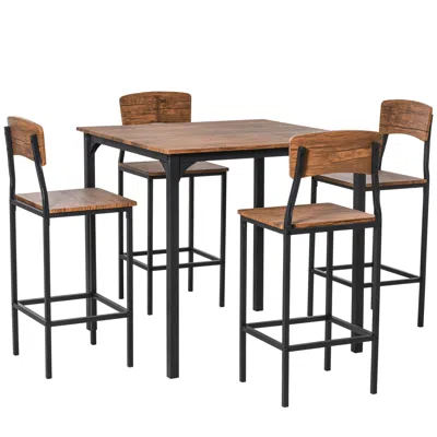 Streamdale Furniture Streamdale Counter Height Bar Table Set For 4