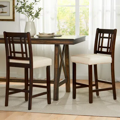 Streamdale Furniture Streamdale Counter Height Chair With 5cm Cushion(set Of 2)