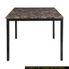 Streamdale Furniture Streamdale Counter Height Table 1 Piece Metal Frame Faux Mable Top Square