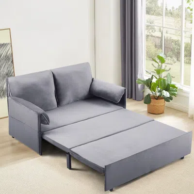 Streamdale Furniture Streamdale Cozy 63" Sofa Bed With Double Armrests