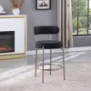 Streamdale Furniture Streamdale Cozy Bouclé Fabric Bar Stools With Curved Backs For Kitchen Counters