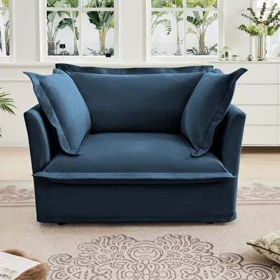 Streamdale Furniture Streamdale Cozy Chenille Armchair With Ample Cushioning