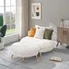Streamdale Furniture Streamdale Cozy Corduroy Sofa Fabric (65") With Pillows