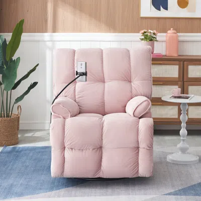 Streamdale Furniture Streamdale Cozy Pink Single Sofa For Small Spaces