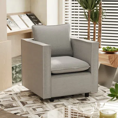Streamdale Furniture Streamdale Cozy Single Sofa Chair Soft Cushion, Modern Comfort