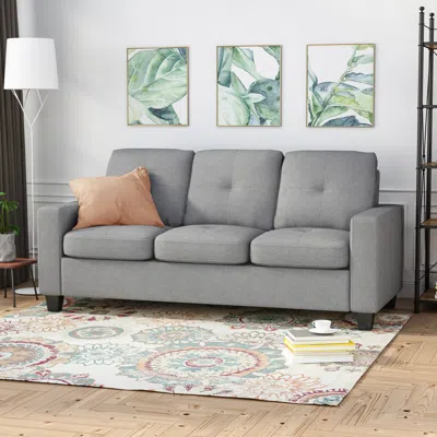 Streamdale Furniture Streamdale Cozy Tufted Three-seater Sofa Ultimate Relaxation For Movie Nights