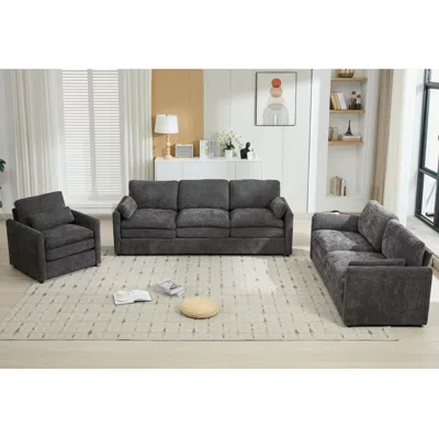 Streamdale Furniture Streamdale Cozy Upholstered Cloud Sofa Set