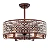 Streamdale Furniture Streamdale Crystal Chandelier Fan With Remote, 26.8" Dia (no Bulbs)