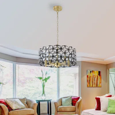 Streamdale Furniture Streamdale Crystal Chandelier Luxury Living Room Lighting In Gold