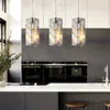 Streamdale Furniture Streamdale Crystal Pendant Light - 3 Pack, Adjustable Hanging Lamp